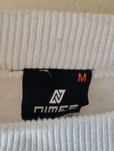 White Knitted Pullover Sweater