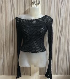 Crochet Long Sleeve Top