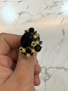 Black Stone Ring For Women