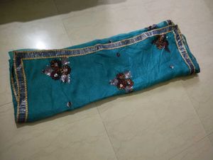Sea Green Color Saree