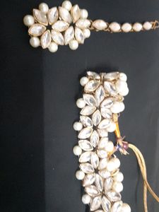 Kundan Choker Necklace With Mangtikka
