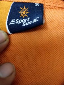 Boys Orange Polo T-Shirt