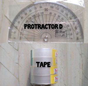 Protractor D, Cello Tape Combo Stationary Cheap