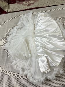 White Frock Multi Layer Frill