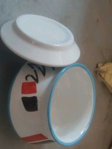 Funky Ceramic Bowl with Lid