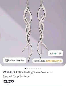 925 Sterling/Real Silver Dangler Earrings