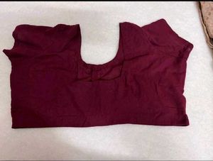 Elegant Beige &amp; Maroon Saree