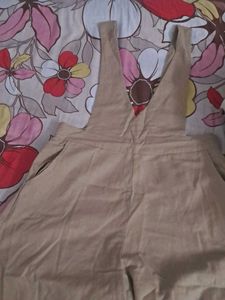 Tan Wide-Leg Jumpsuit