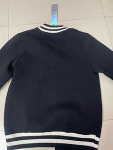 Varsity Cardigan - Black &amp; White