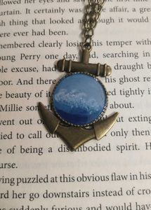 Anchor Pendant Necklace with Ocean Design