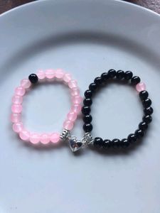 Couple Heart Connected Bracelet