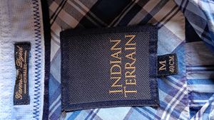 Blue Checked Casual Shirt From Indian Terrain