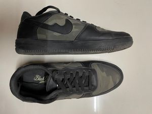 New Nike Black Army Design Shoes