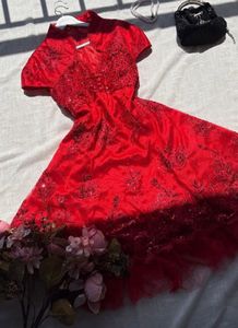 Red Korean Dress