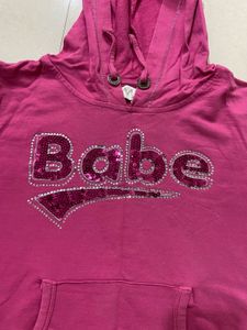 Pink 'Babe' Hoodie