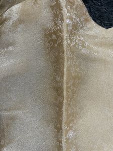 Golden Kurta With Self Print