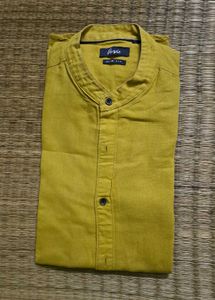 Men Slim Fit Cotton Linen Shirt