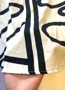 Abstract Black-White Overshirt | Wear Open or Butt