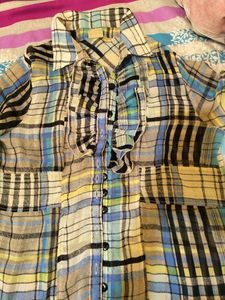 Very Beautiful Ruffel Long Shirt  For Women