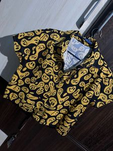 Smiley Face Print Shirt