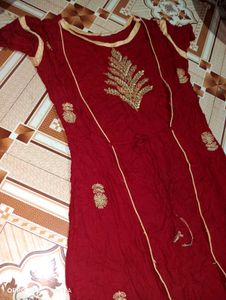 Beautiful Anarkali Kurti With Attached Jacket