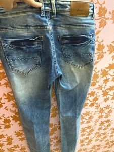 Zedd original blue washed boot cut jeans pants