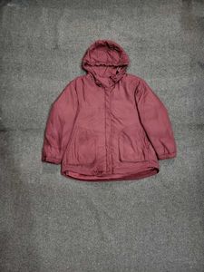 Maroon Hooded Jacket