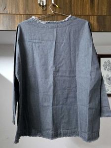 Denim Grey Top