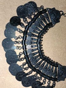oxidised tribal coin Necklace