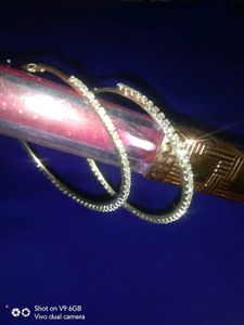 Sparkling Hoop Earrings