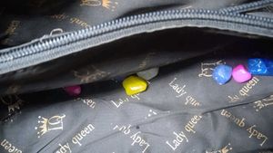 Black Handbag with Chain Detail