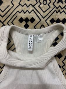 White Racerback Tank Top
