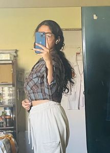 Check Crop Shirt