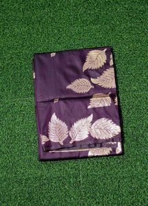 Open Border Saree - Spiced Plum (50/600 Silk)