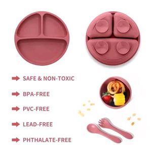 Silicone Baby Feeding Set - Bowl, Plate, and Utens