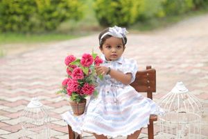 Adorable Striped Baby Dress