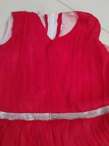 Kids flared Red Dress