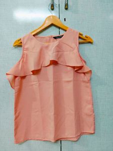 Ruffled Peach Top