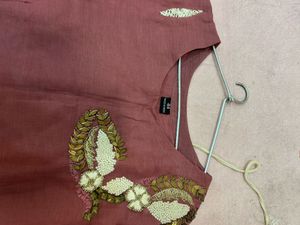 Elegant asymmetrical Kurti with Embroidery