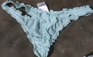 Cute Blue Thong Set