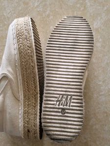 White Canvas Slip-On Shoes