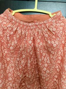 Flared Peach Palazzo