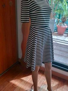 Spao brand Striped Skater Dress