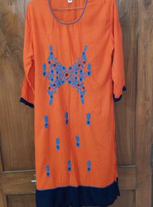 Embroidered Kurta Set🧡💙