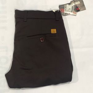 Dark Brown Stretchable Trousers for Boys Size 32