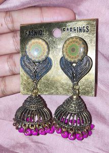 Boho Jhumka Earrings
