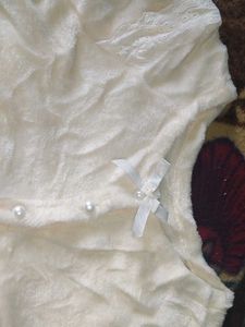 Ivory Lace Trimmed Top