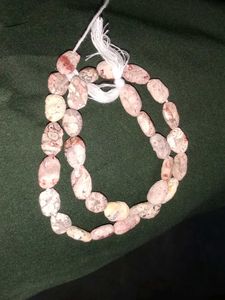 Beautiful Shaded Cream Grey Jasper Smooth Pears