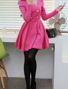Chic Pink Fit & Flare Dress