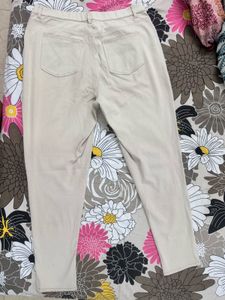 Go Colors Beige Straight Leg Jeggings